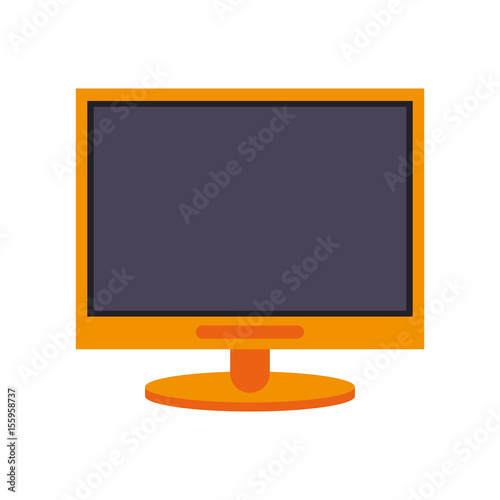 computer  monitor icon image vector illustration design 
