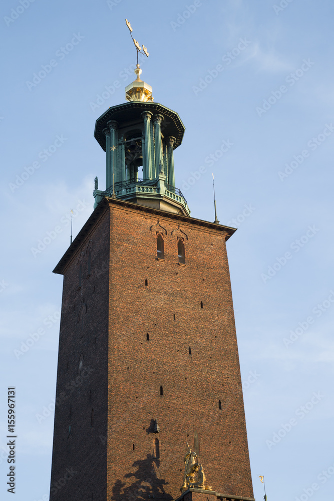 Tower of City Hall - Stadshuset, Stockholm; Sweden Tower of City Hall - Stadshuset, Stockholm; Sweden