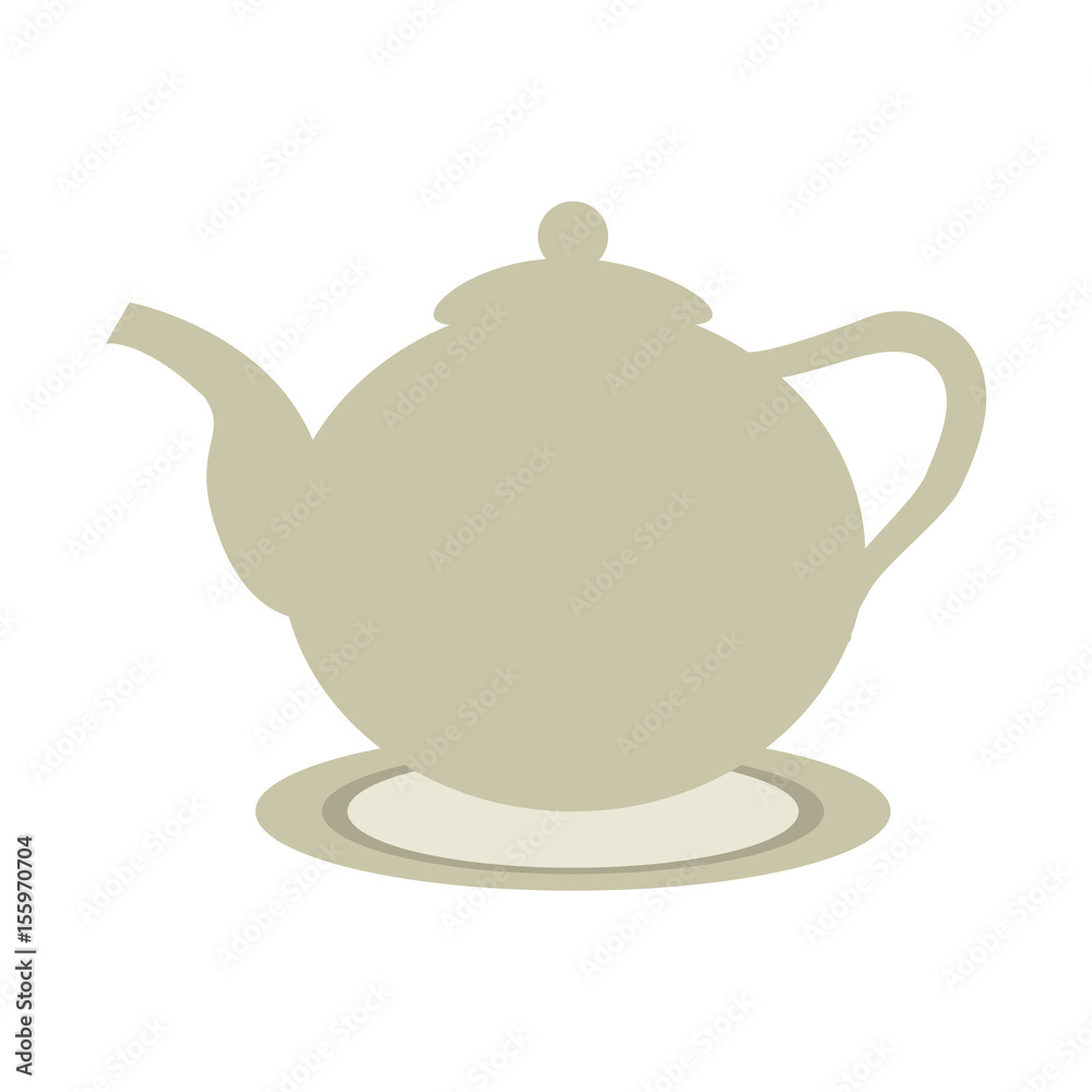 Obraz premium ceramic teapot or kettle icon image vector illustration design