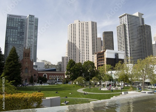 Downtown of San Francisco, Yerba Buena Park, San Francisco, California, USA photo