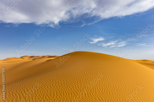Sand dunes of Erg Chebby  Merzouga  Morocco