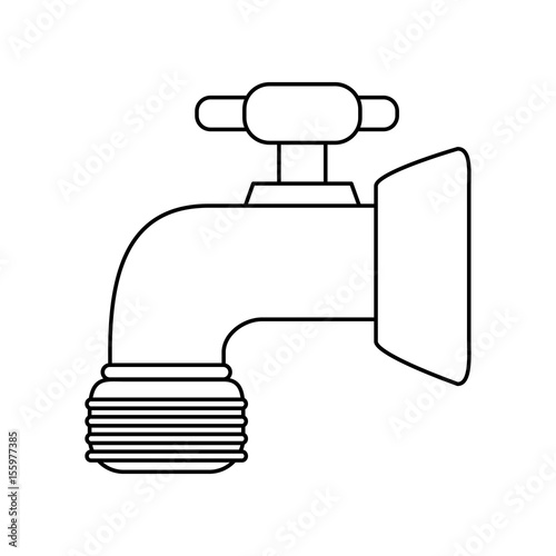 water faucet icon image vector illustration design 