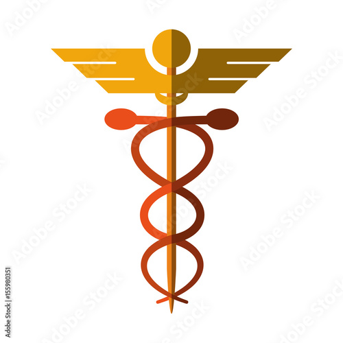 asclepius rod icon image vector illustration design 