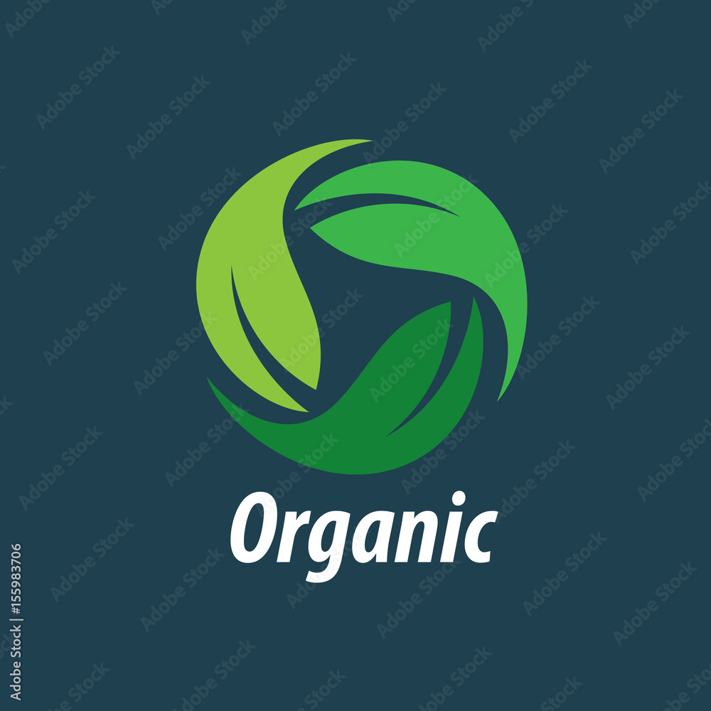 Fototapeta premium vector logo organic
