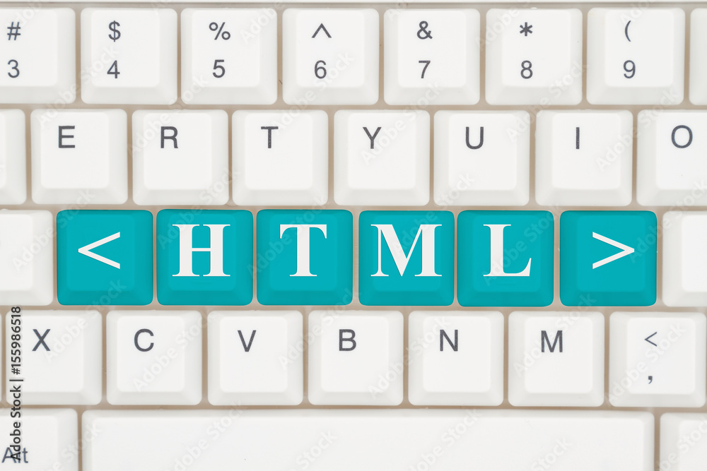 Computer coding with HTML Stock Illustration | Adobe Stock
