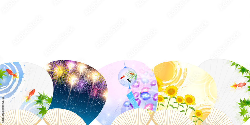 うちわ 夏 暑中見舞い 背景 うちわ 夏 暑中見舞い 背景