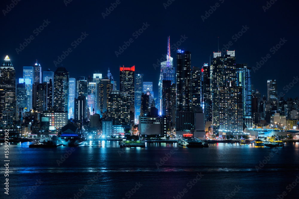 Naklejka premium Panoramę Nowego Jorku