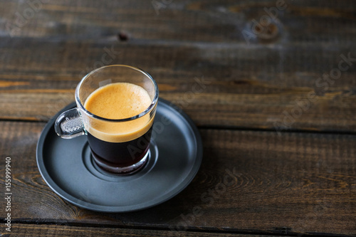 A cup of espresso coffee