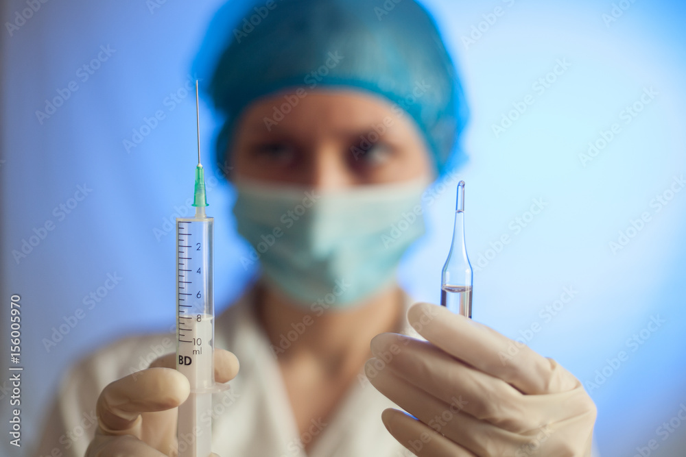 Nurse with a syringe Nurse with a syringe