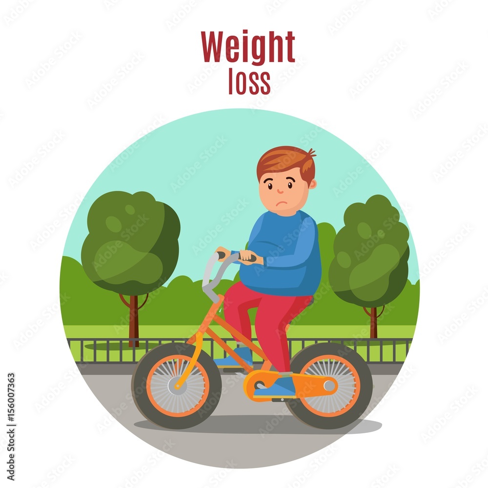 Weight Loss Colorful Concept