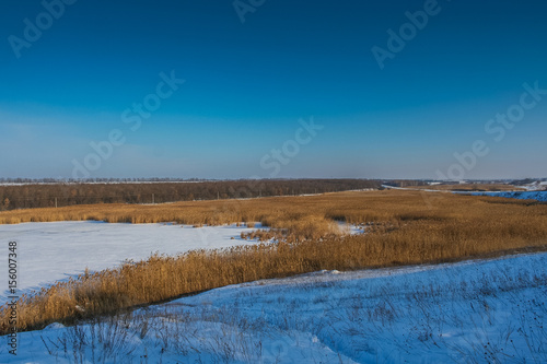 Winter in the Ukrainian steppe