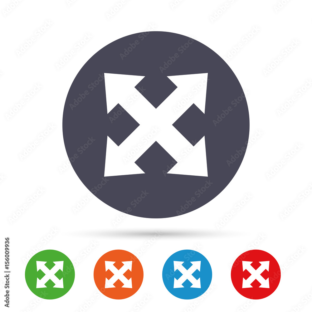 Fullscreen sign icon. Arrows symbol. Fullscreen sign icon. Arrows symbol.