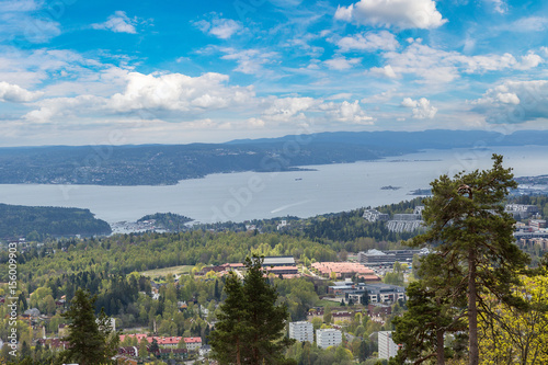 Aerial view of Oslo in Norway © Sergii Figurnyi
