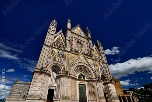 Orvieto gothic cathedral in Umbria, Italy