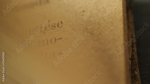Close up of flipping pages. 