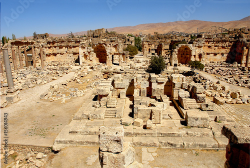 Overview of Great Court, Baalbek Lebanon 