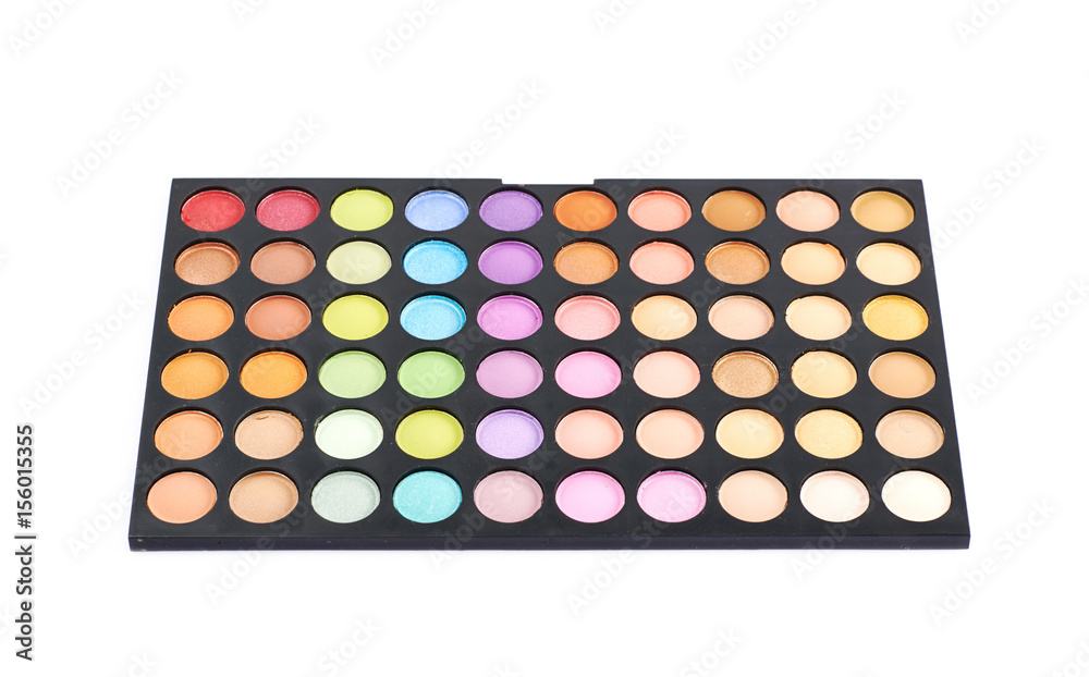 Make-up palette kit isolated Make-up palette kit isolated