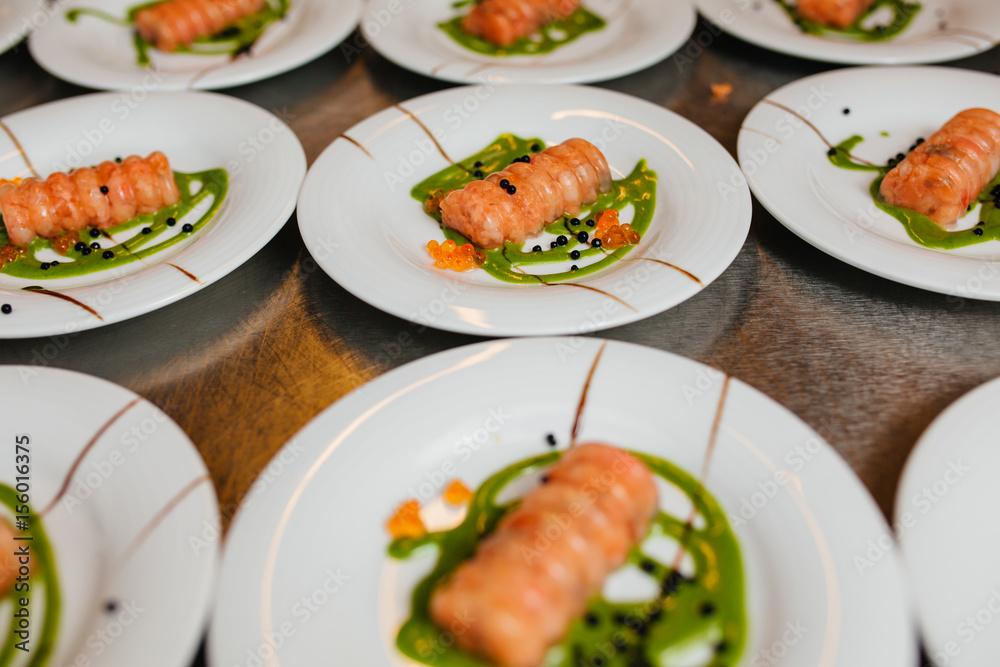 Delicious cooked salmon fish fillets Delicious cooked salmon fish fillets