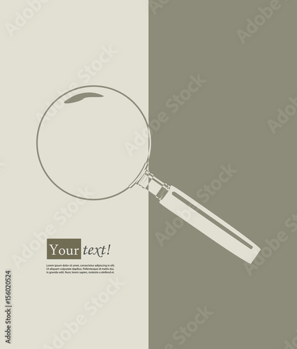 Magnifying glass brown