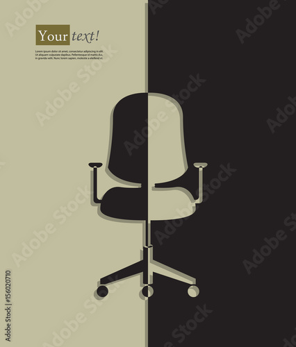 Office chair silhouette