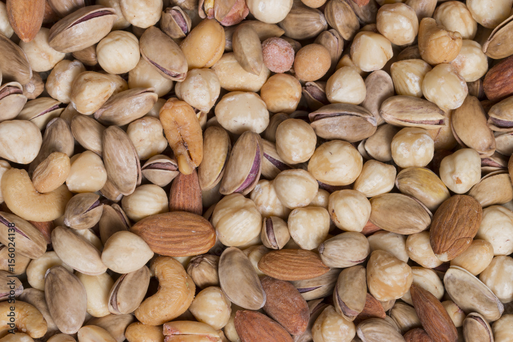 macro mixed nuts