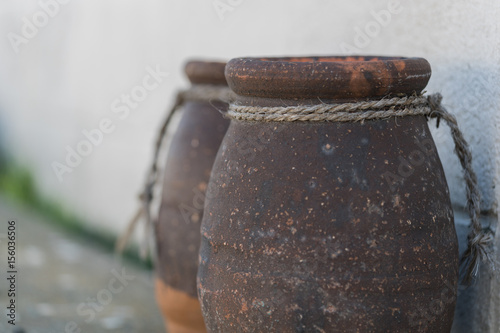 漁村の風景（たこつぼ）