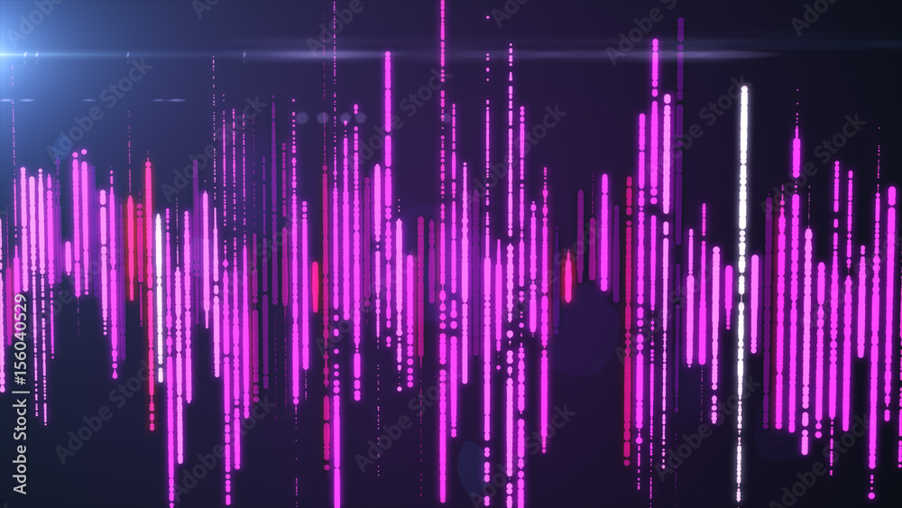 Sound waves colorful light audio signal design. Sound waves colorful light audio signal design.