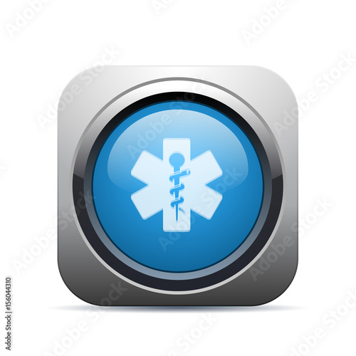 Square Push-Button - Vector