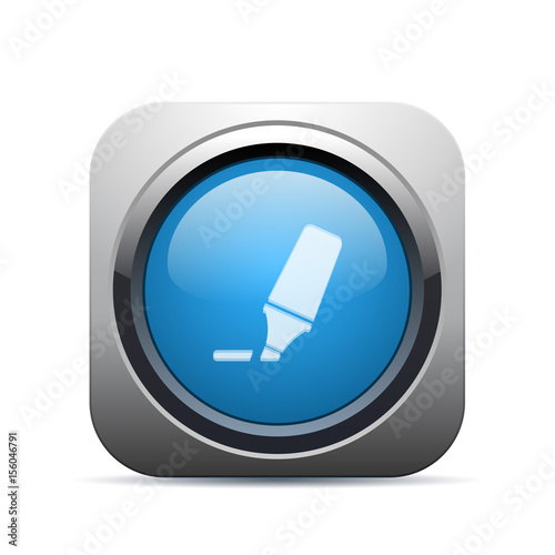 Square Push-Button - Vector