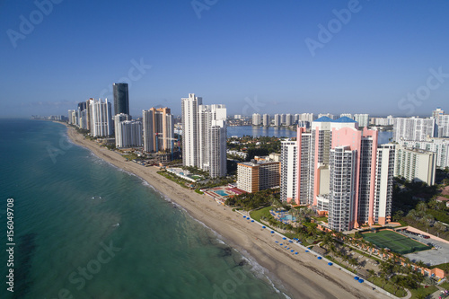 Aerial image of sunny Isles Beach Florida USA © Felix Mizioznikov