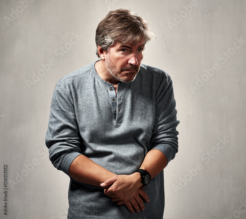 Fotografi Anxious insecure man