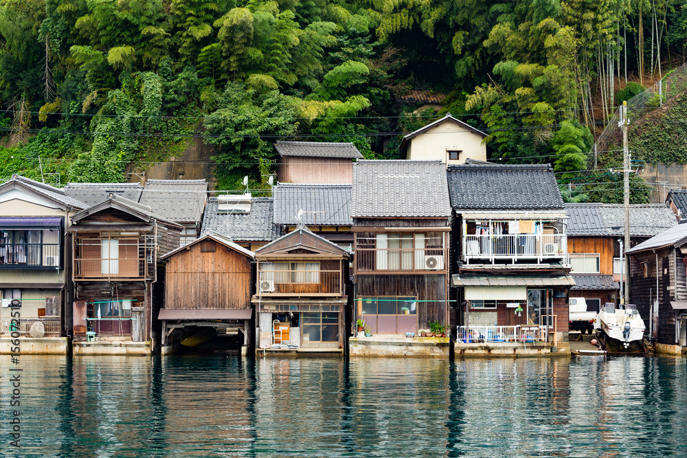 Japanese old town, Ine-cho in Kyoto of Japan Japanese old town, Ine-cho in Kyoto of Japan