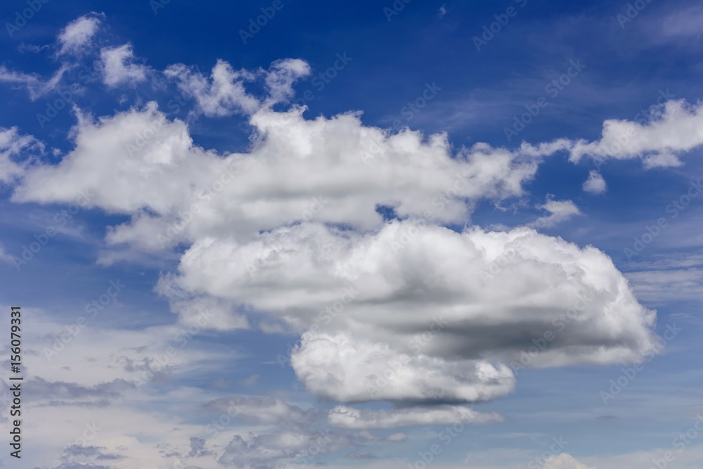 Fototapeta premium Dark Storm Clouds in blue sky Before Rain.