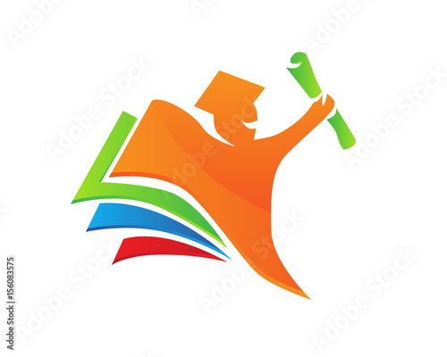 Modern Education Logo - Successfull Education Concept