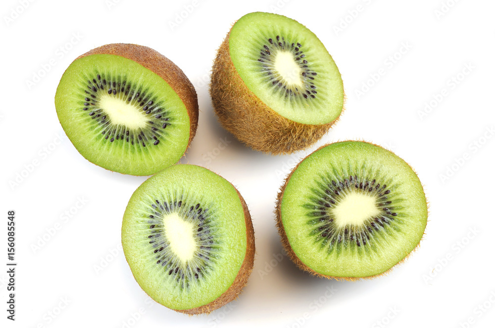 fresh cut kiwi fruit isolated on white background fresh cut kiwi fruit isolated on white background
