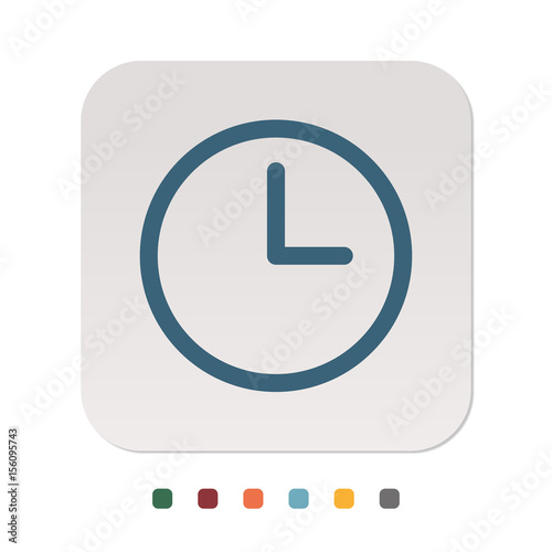 Papier Icon - Uhr