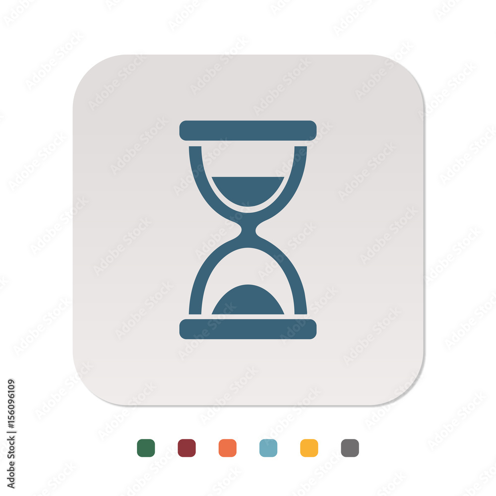 Papier Icon - Sanduhr Papier Icon - Sanduhr