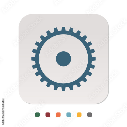 Papier Icon - Zahnrad Technik
