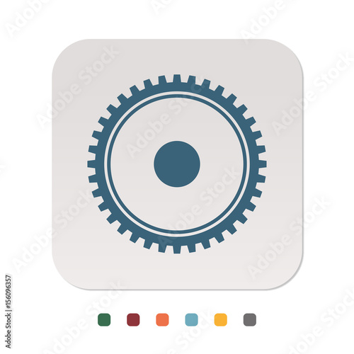 Papier Icon - Zahnrad Ingenieur