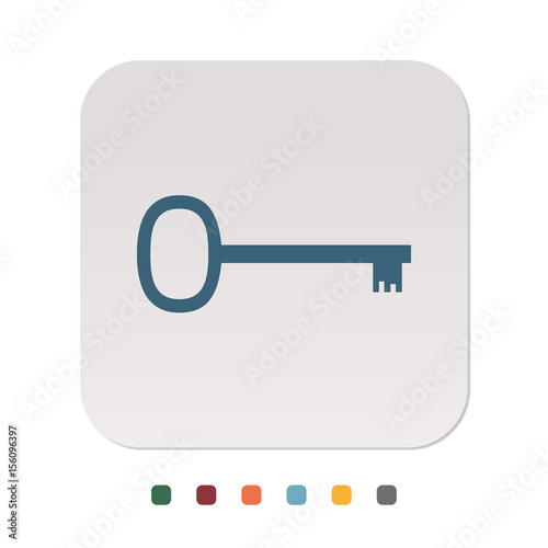 Papier Icon - Schlüssel retro