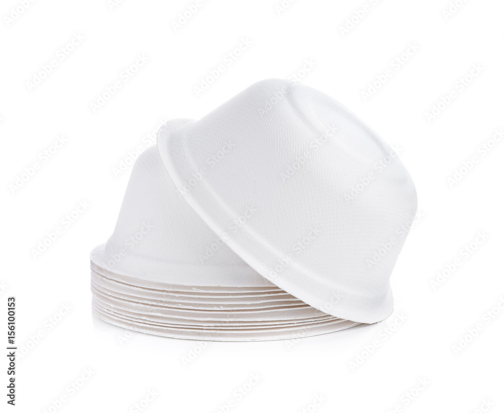 Biodegradable bowl on white background Biodegradable bowl on white background