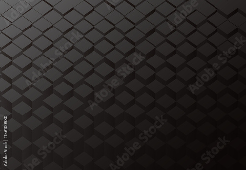 abstract cube black background