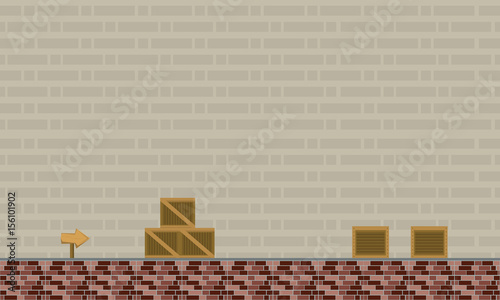 Game background with wall collection