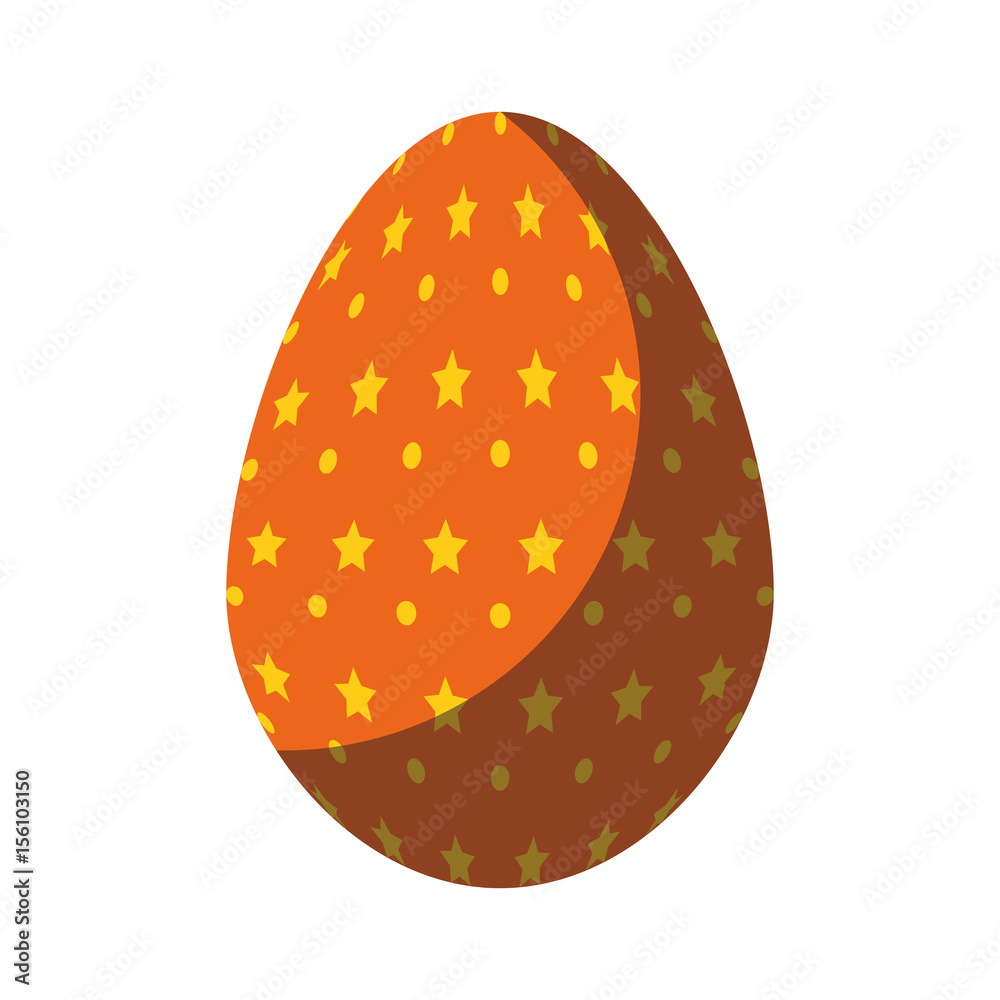 easter egg icon over white background. colorful design. vector illustration easter egg icon over white background. colorful design. vector illustration