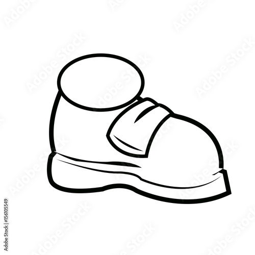 cartoon sneaker sport shoes over white background. vector illustration