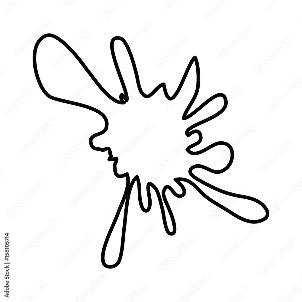 Collection of paint splash. Vector set of brush strokes. Isolated on white background Collection of paint splash. Vector set of brush strokes. Isolated on white background
