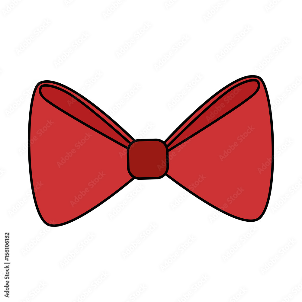 bow tie icon over white background. colorful design. vector illustration bow tie icon over white background. colorful design. vector illustration