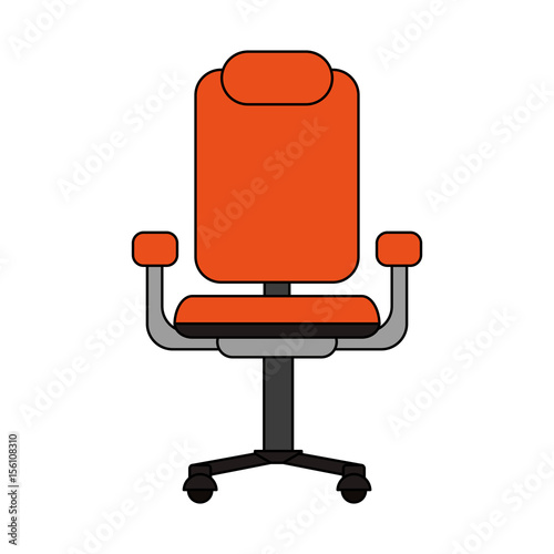 Office chair illustration icon vector grapich design