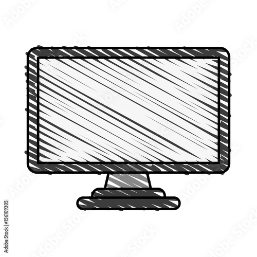 Computer screen illustration icon vector graphic designsketch photo