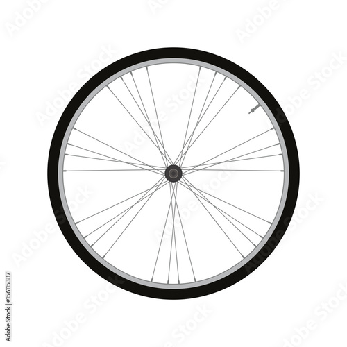 bicycle wheel vector  